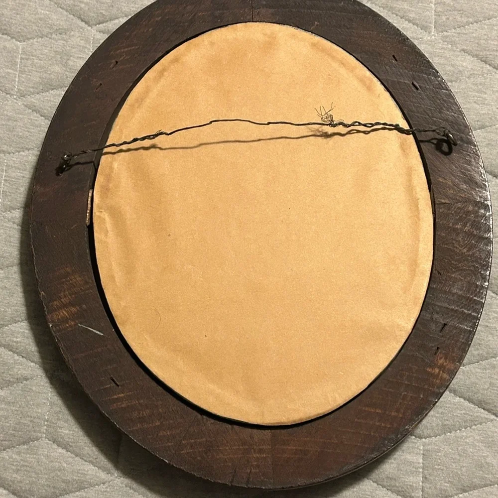Elegant Vintage Brown and Gold Wall Mirror